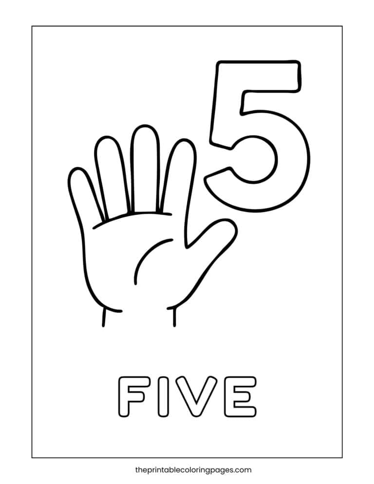 Fun and Free Number 5 Coloring Pages for Kids - The Printable Coloring ...