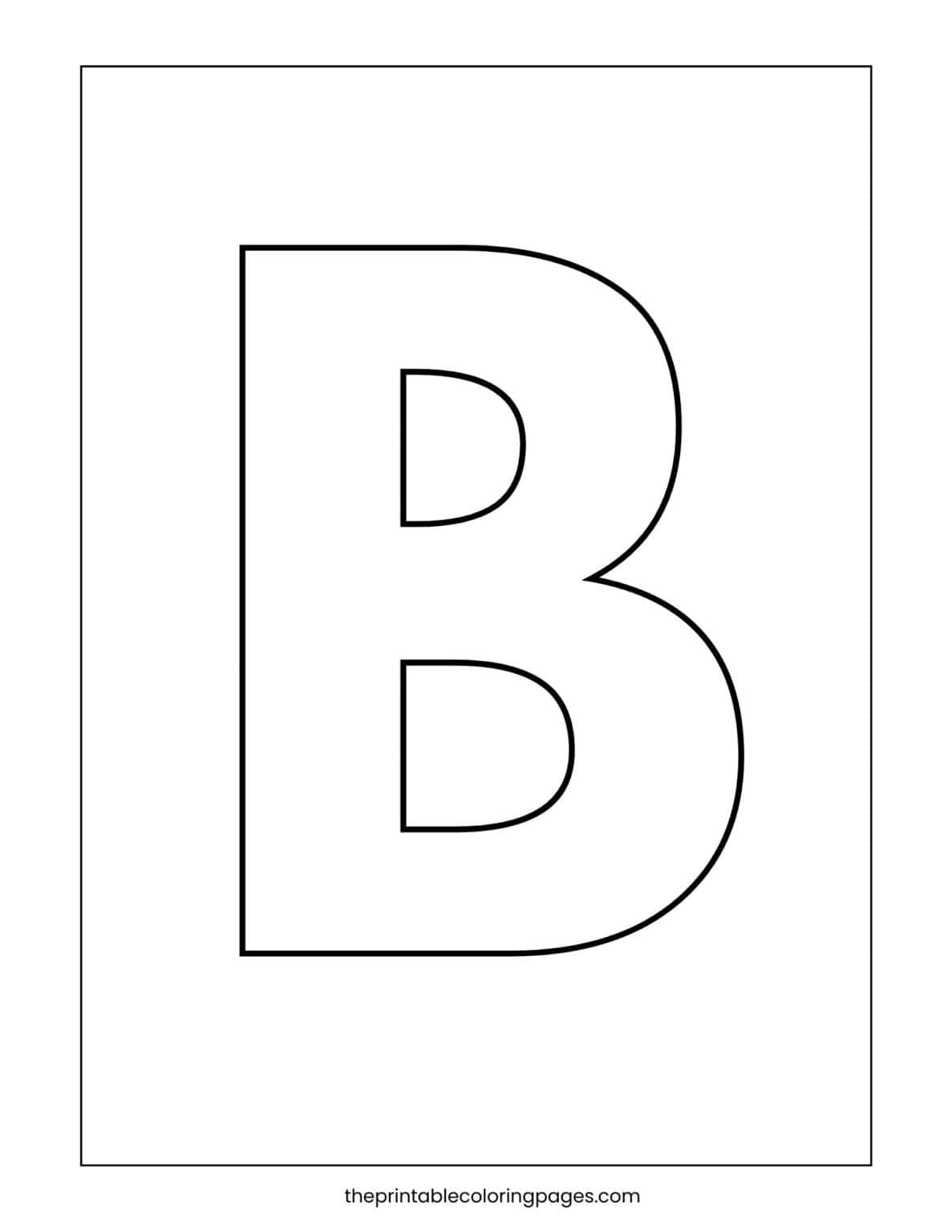 Letter B Coloring Pages (18 Free Printables!) - The Printable Coloring ...