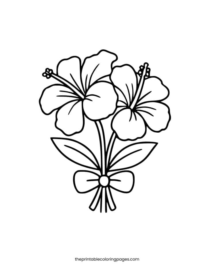 38 Easy Flower Coloring Pages and Simple Flower Templates for Kids ...