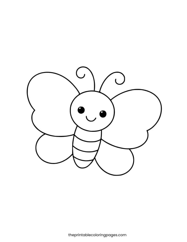 Free Printable Butterfly Coloring Pages for Kids - The Printable ...
