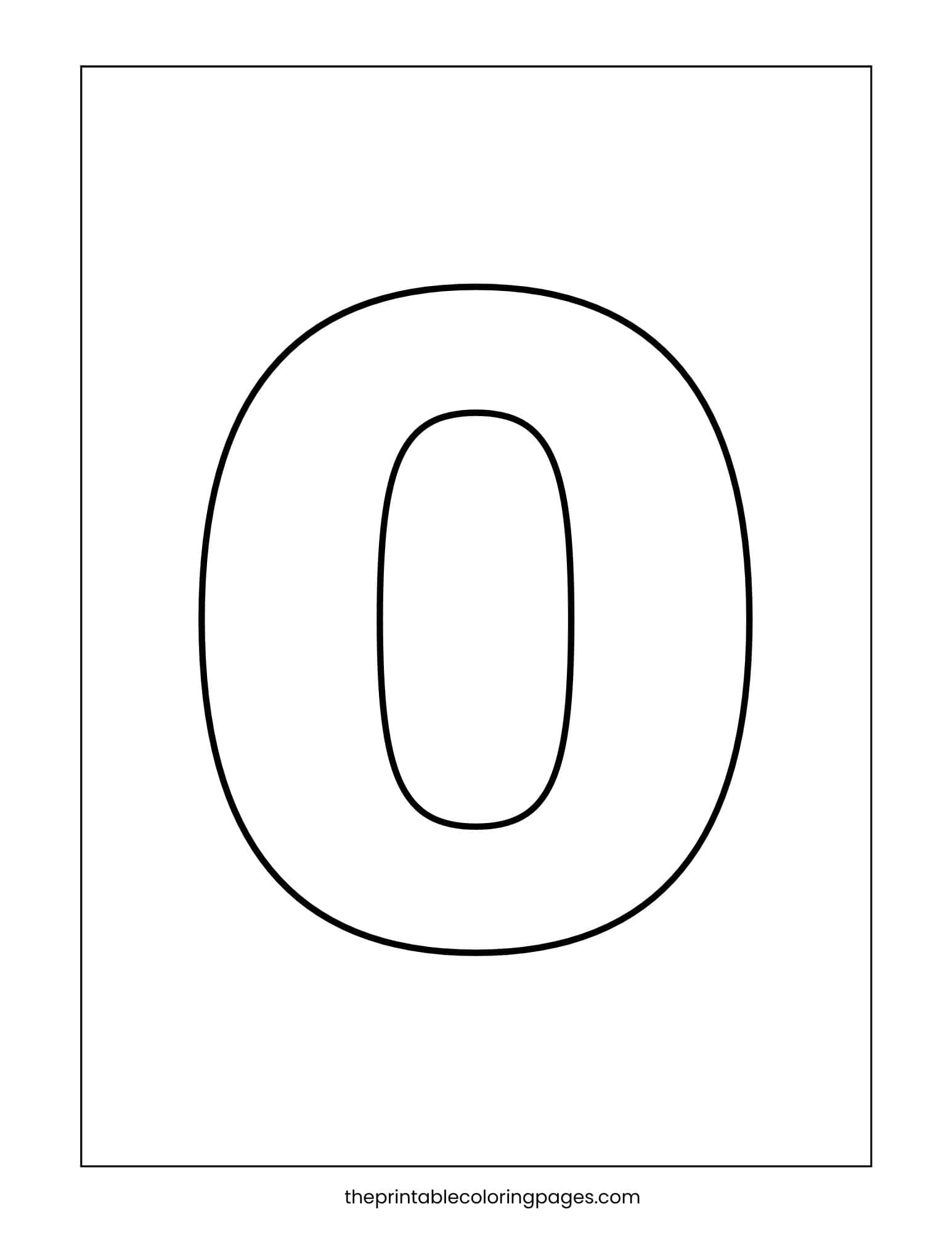 Round capital letter O with thick borders and a white background.
