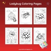 Ladybug Coloring Pages – Free Printable Sheets for Kids - The Printable ...
