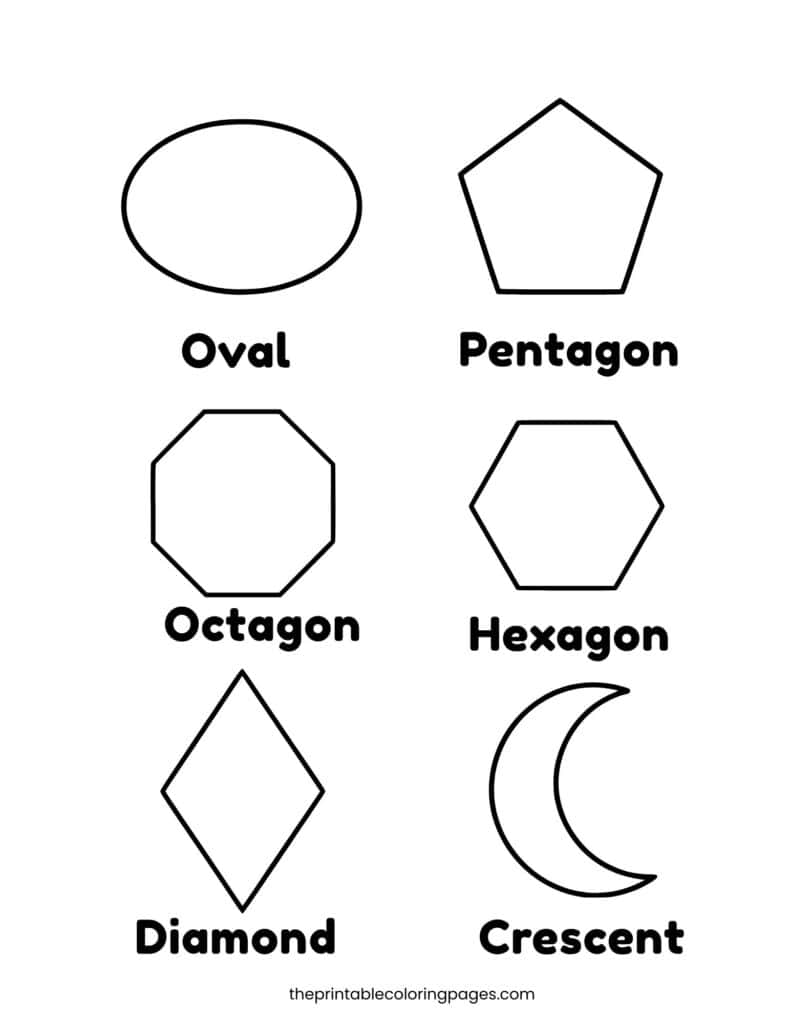 Free Printable Shapes Coloring Pages for Kids - The Printable Coloring ...